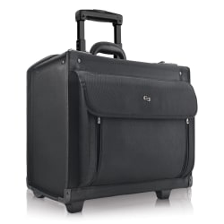 Solo Classic Rolling Catalog Case For 17.3" Laptops, Black