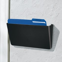 Office Depot® Brand Single Wall Pocket, Letter Size, Black