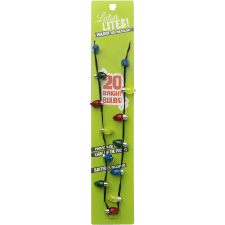 DM Merchandising Holiday Lights Flashing Necklace, 7", Multicolor