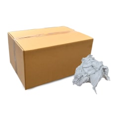 Pro-Clean Basics Terry Rags, Assorted Sizes, White, 15-Lb Box