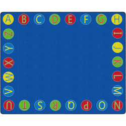 Flagship Carpets Alphabet Circles Rug, 10' 9" x 13' 2", Multicolor