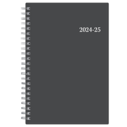 2024-2025 Blue Sky Planning Weekly/Monthly Calendar, 5" x 8", Collegiate Gray, July To June