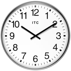 Infinity Instruments Profuse Wall Clock, 19-3/8", Silver