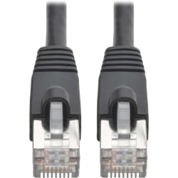 Tripp Lite Cat6a Snagless Shielded STP Patch Cable 10G, PoE Black M/M 30ft - First End: 1 x RJ-45 Male Network - Second End: 1 x RJ-45 Male Network - 1.25 GB/s - Patch Cable - Shielding - Black