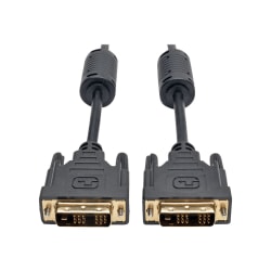 Tripp Lite DVI-D to DVI-D Single-Link TMDS Monitor Cable M/M 1080p 20ft -1 x DVI-D (Single-Link) Male Digital Video - Gold Plated Contact - Shielding - Black