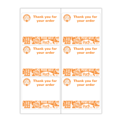 Custom 1-Color Laser Sheet Labels And Stickers, 3-1/4" x 4" Rectangle, 6 Labels Per Sheet, Box Of 100 Sheets