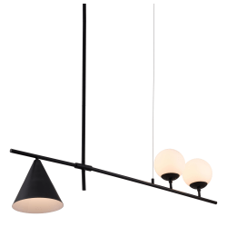 Zuo Modern Richiza Ceiling Lamp, 47-1/4"W, Black