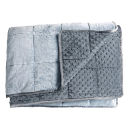 Bouncyband Soft Fleece Kids' Weighted Sensory Blanket, 10 lb, 65" x 45", Gray, Grade 5 To 12