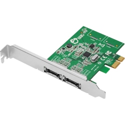 SIIG DP eSATA 6Gb/s 2-Port PCIe - Storage controller - 2 Channel - eSATA 6Gb/s - low profile - PCIe 2.0