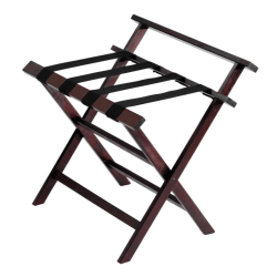 Hospitality 1 Source Aristocrat Luggage Racks, 27"H x 22"W x 19"D, Rosewood, Pack Of 4 Racks