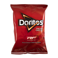 Doritos Reduced Fat Nacho Cheese Chips, 1 Oz, Pack Of 72