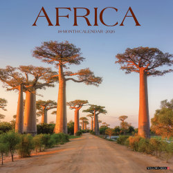 2026 Willow Creek Press Scenic Monthly Wall Calendar, 12" x 12", Africa, January To December, 55632