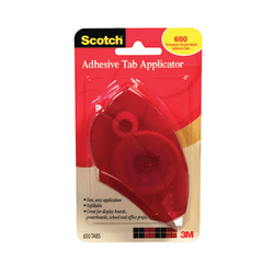 Scotch® Photo Splits Adhesive Tab Applicator, 0.33" x 10.9', Applicator Of 650 Tabs