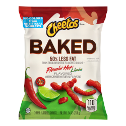 Cheetos® Baked Flamin Hot Limon Whole Grain Snacks, 0.875 Oz, Total Qty 104