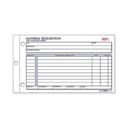 Rediform Material Requisition Purchasing Forms - 50 Sheet(s) - 2 PartCarbonless Copy - 7 7/8"x4 1/4" Sheet Size - White, Yellow - Black Print Color