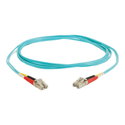 C2G 1m LC-LC 10Gb 50/125 Duplex Multimode OM3 Fiber Cable -Aqua- 3ft - Patch cable - LC multi-mode (M) to LC multi-mode (M) - 1 m - fiber optic - duplex - 50 / 125 micron - OM3 - aqua