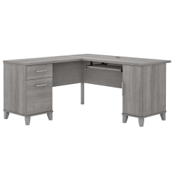 Bush Business Furniture Somerset 60"W L-Shaped Corner Desk, Platinum Gray, Standard Delivery