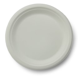 StalkMarket Round Plates, 9", White, Pack Of 500 Plates