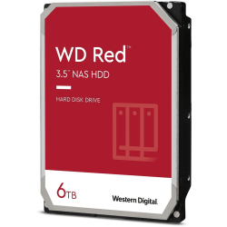 Western Digital Red WD60EFAX 6 TB Hard Drive - 3.5" Internal - SATA (SATA/600) - Storage System Device Supported - 5400rpm - 180 TB TBW - 3 Year Warranty