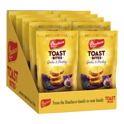 Bauducco Foods Toast Bites, Garlic And Parsley, 4.2 Oz, Pack Of 10 Bags