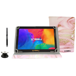 Linsay F10IPS Tablet, 10.1" Screen, 2GB Memory, 64GB Storage, Android 13, Pink Glaze Marble