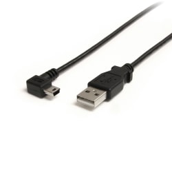 StarTech.com 6 ft Mini USB Cable - A to Right Angle Mini B - Connect your Mini USB devices, with the cable out of the way - 6ft Mini USB Cable - 6 ft A to Mini B Cable - 6' USB 2.0 Mini USB Cable - USB to Mini USB Cable - Mini USB Cord