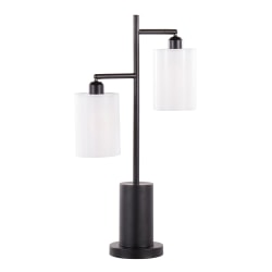 LumiSource Cannes Table Lamp, 17"H, Black/White