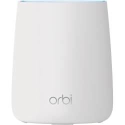 Netgear Orbi RBS20 IEEE 802.11ac 2.15 Gbit/s Wireless Range Extender - 2.40 GHz, 5 GHz - MIMO Technology - 2 x Network (RJ-45) - Desktop - 1 Pack