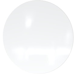 Ghent Coda Low-Profile Circular Magnetic Dry-Erase Glassboard, 24", White
