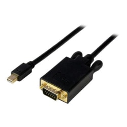 StarTech.com 3' Mini DisplayPort To VGA Adapter Converter Cable, Black
