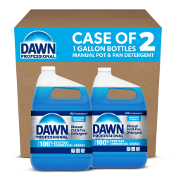 Dawn® Professional Manual Pot and Pan Dish Detergent with Pump, Original Scent, 1 Gallon, Carton Of 2 Bottles