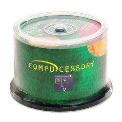 Compucessory CD Recordable Media - CD-R - 52x - 700 MB - 50 Pack Spindle - 120mm - 1.33 Hour Maximum Recording Time