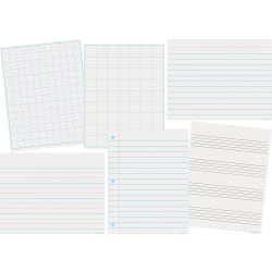 Teacher Created Resources Paper & Grids Write-On/Wipe-Off Chart Set, 17" x 22", Multicolor, Total Qty 1