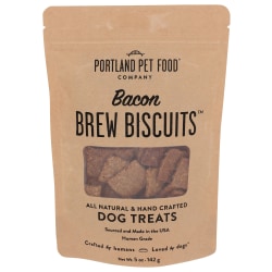 Portland Pet Food Company Dog Brew Biscuits, Bacon, 5 Oz, Total Qty 6