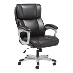 HON® Sadie 3-Fifteen Ergonomic Bonded Leather Executive Chair, Black