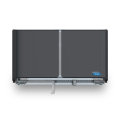 Cascades Tandem® Double JRT Bathroom Tissue Dispensers, PRO, Gray