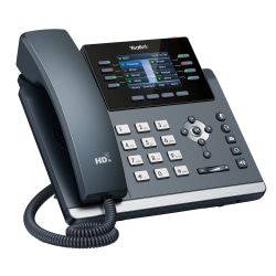 Yealink SIP-T44W Corded/Cordless Bluetooth VoIP Phone, YEA-SIP-T44W