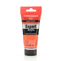 Amsterdam Expert Acrylic Paint Tubes, 75 mL, Vermilion, Pack Of 2