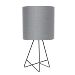 Simple Designs Down To The Wire Table Lamp, 13-1/2"H, Gray