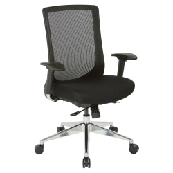 Space Seating Mesh High-Back Task Chair, Black