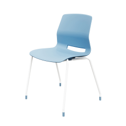 KFI Studios Imme Stack Chair, Sky Blue/White