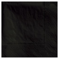 Hoffmaster Napkins, 4-3/4" x 4-3/4", Black, Case Of 1,000 Napkins