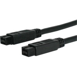 StarTech.com 6 ft 1394b 9 Pin to 9 Pin Firewire 800 Cable M/M - Male FireWire - Male FireWire - 6ft - Black