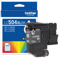 Brother LC504XLBK Black High Yield Ink Cartridge,