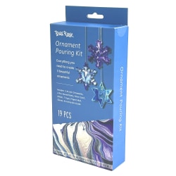 Brea Reese® Acrylic Snowflake Ornament Pouring Kit, 9"H x 4-1/4"W x 1-1/2"D, Blue