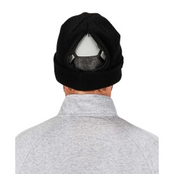 Ergodyne N-Ferno 6811ZI Zippered Rib Knit Beanie With Bump Cap, One Size, Black