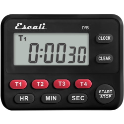 Escali® Four Event 4-Day Wall-Mountable Digital Timer, Black