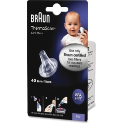 Braun Ear Thermometer Lens Filters, Box Of 40