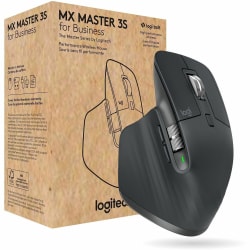 Logitech MX Master 3S for Business, Wireless Mouse with Quiet Clicks, 8K DPI, Logi Bolt USB Receiver, Graphite - 910006581