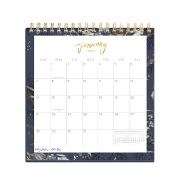 2024 Blue Sky™ Kelly Ventura Meadow Monthly Desk Calendar With Stand, 6-3/8" x 6-1/16", January to December